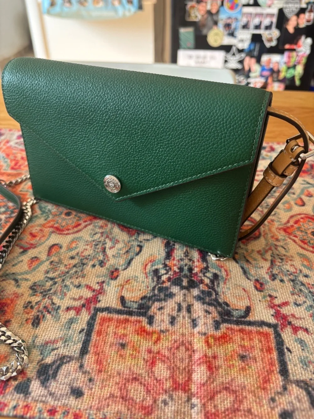 Tory Burch pebble envelope chain mini bag
